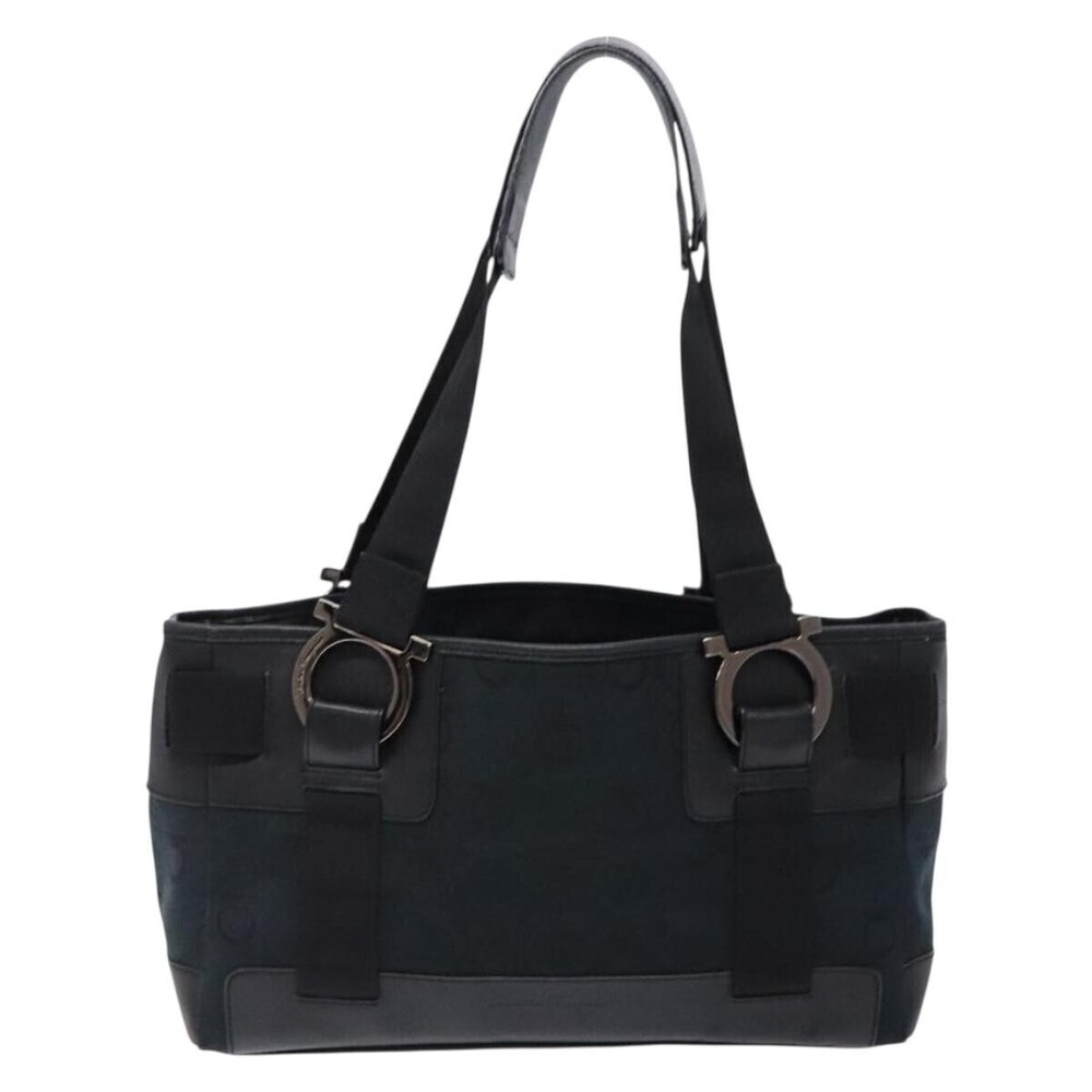 Salvatore Ferragamo Gancini Tote Canvas